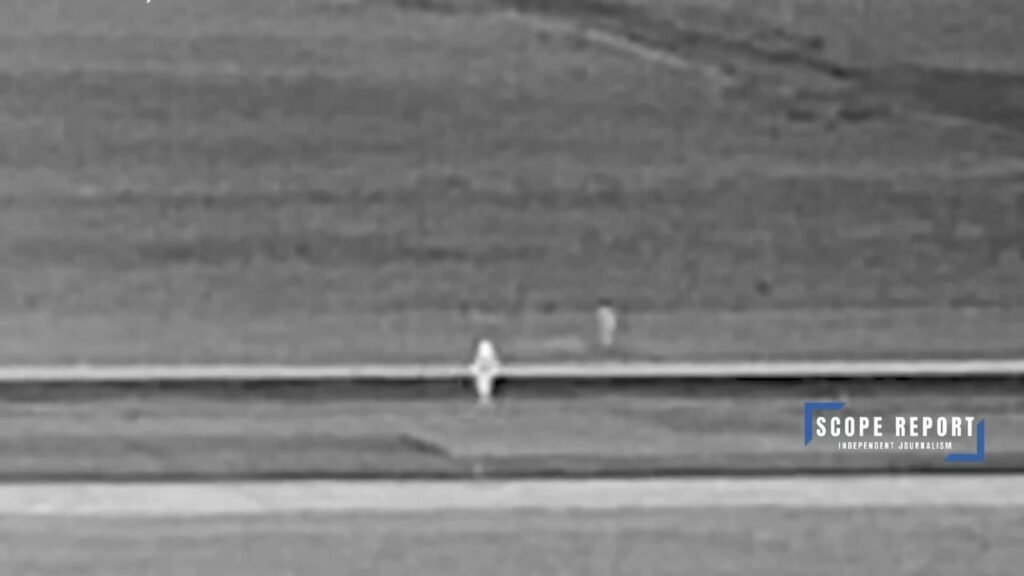 BREAKING: thermal camera footage of a Frontier Airlines Airbus A321 striking a person on the runway at Denver Internatio...