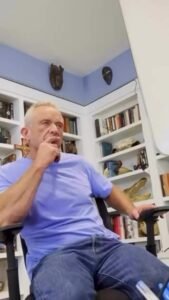 Robert Kennedy Jr now posts a video of him wrangling a rattlesnake on his driveway.
