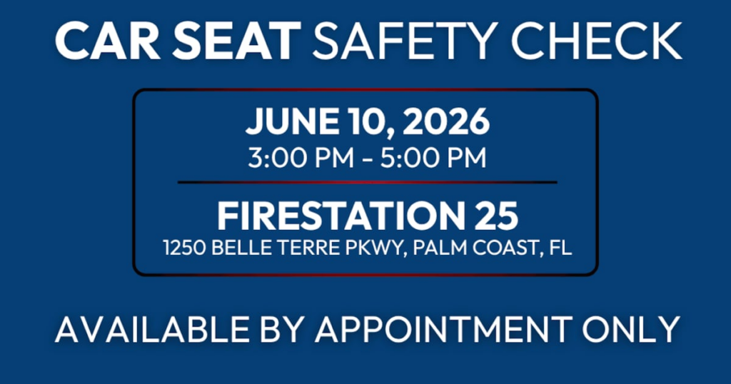 Car seat safety checks hosted by Palm Coast Fire Dept