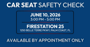 Car seat safety checks hosted by Palm Coast Fire Dept
