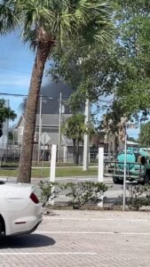 Sonny’s BBQ in Merritt Island on fire.