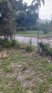 Homeless camp fire in Cocoa off Donley in Cocoa.