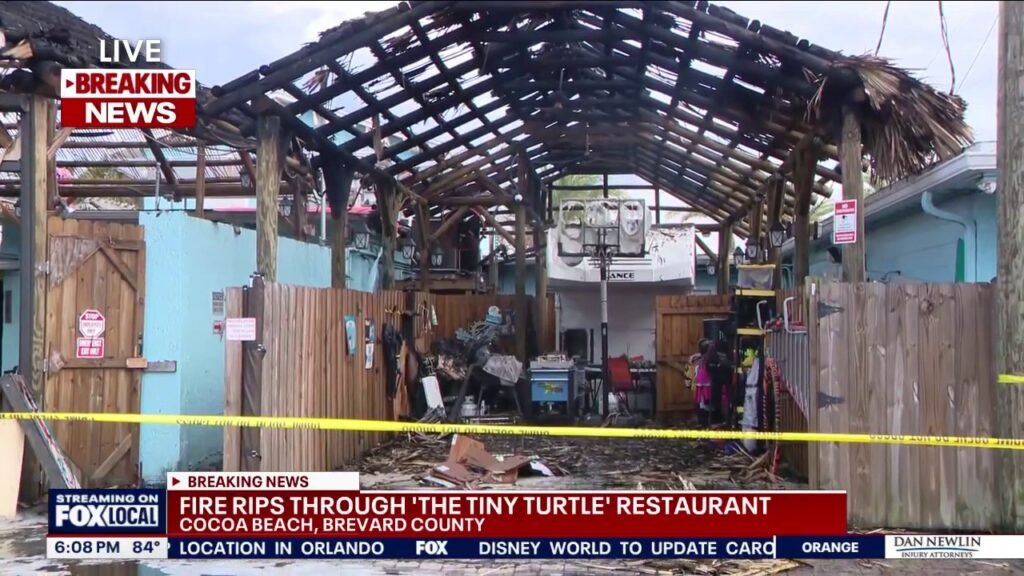 Fire damages Cocoa Beach's 'Tiny Turtle' restaurant