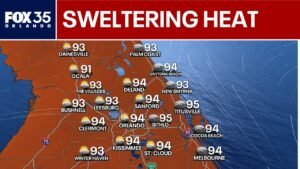 Orlando weather: Sweltering heat, Space Coast showers ahead